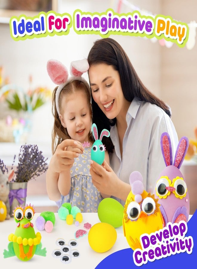 ROOCHKD Arts and Crafts for Kids, Set of 6 DIY Eggs Handcrafted Kit, Mess Free Toddlers Crafting Set Birthday Exchange Gifts for Boys and Girls, Art Supplies Class Travel Activities Easter Basket Stuffers - Image 4